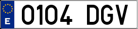 Truck License Plate